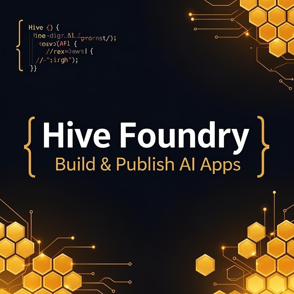 Hive Foundry — Build & Monetize AI Apps on Hive AI